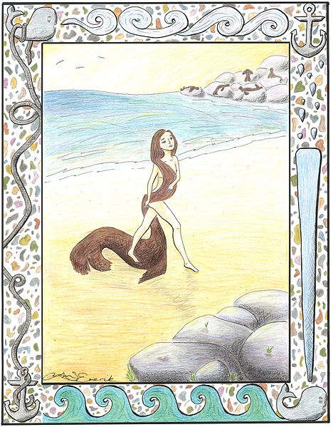 A Selkie by Carolyn Emerick similar to The seal wife of Mikladalur